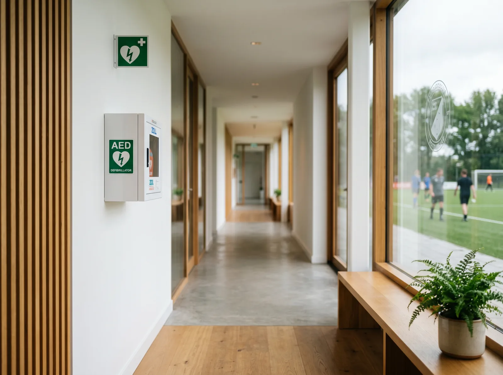 AED bij een Nederlandse sportclub